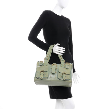 Mulberry Calfskin Roxanne Satchel Green 2 of 12