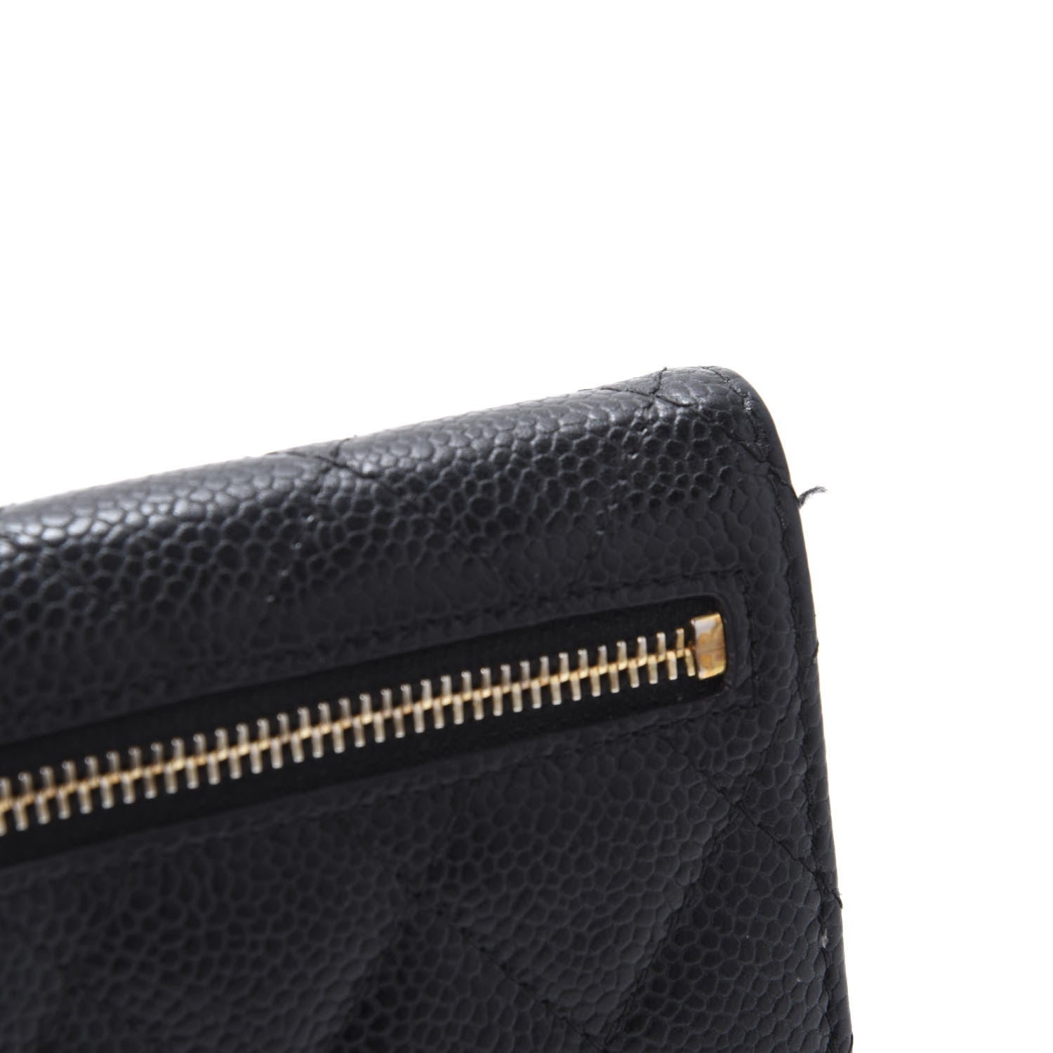 Chanel Caviar Quilted Compact Flap Wallet Black 8 of 13