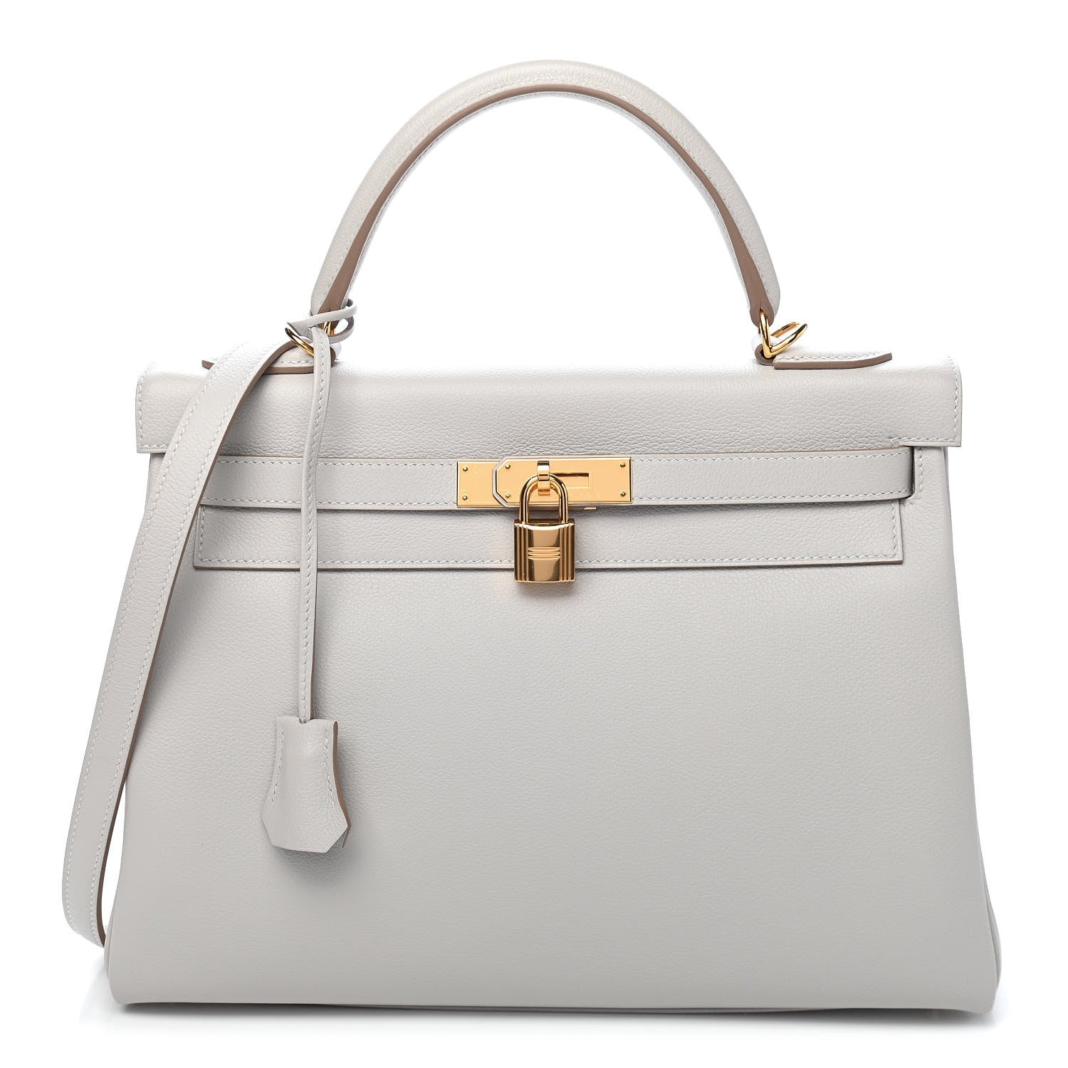 Hermes Evercolor Kelly Retourne 32 Gris Perle 1 of 9