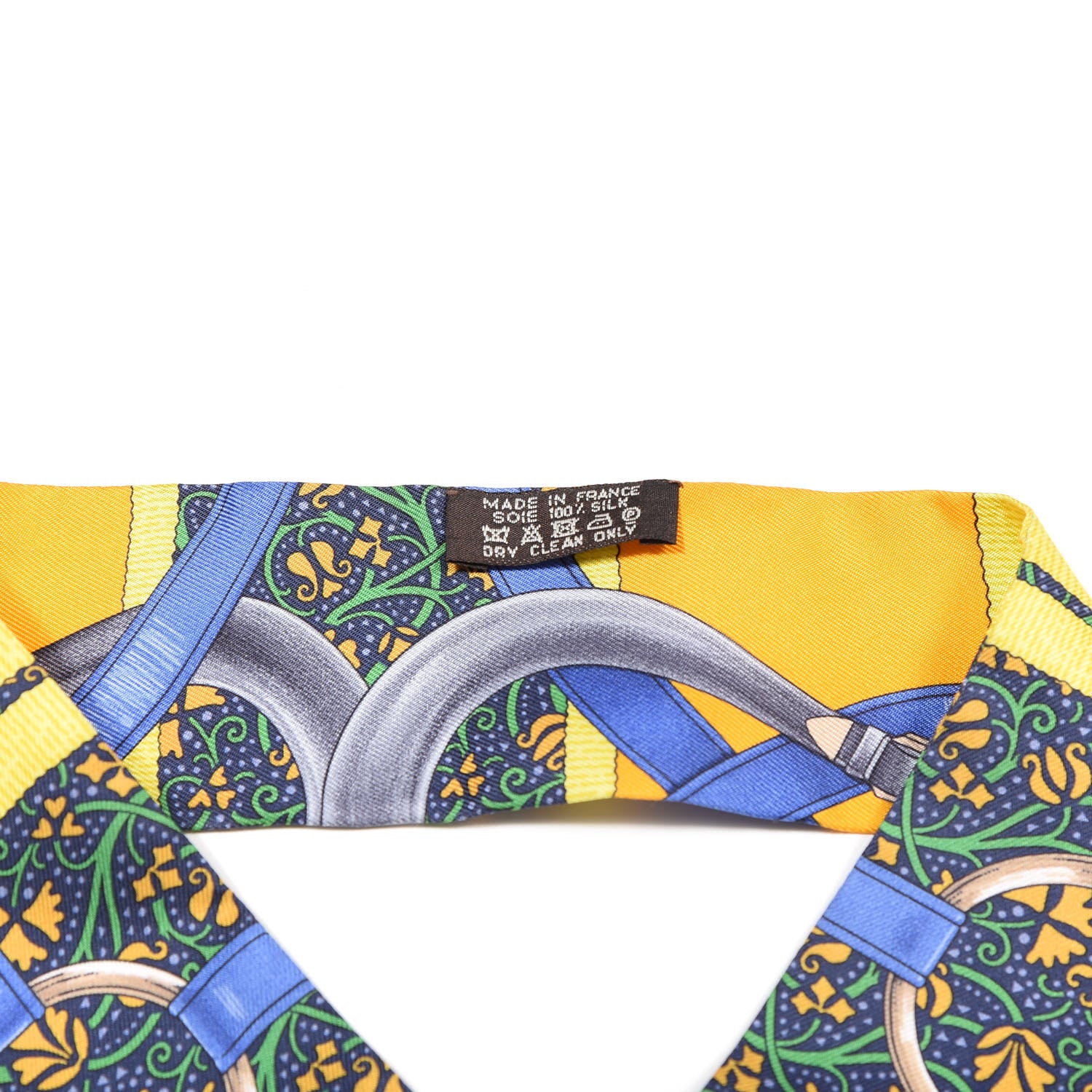 Hermes Silk Grand Manege Twilly Sapphire Bleu Rouge 3 of 4