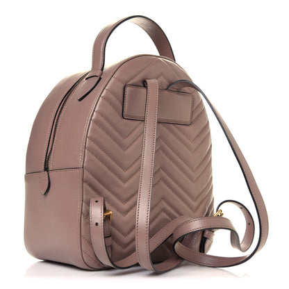 Gucci Calfskin Matelasse GG Marmont Backpack Porcelain Rose 3 of 12