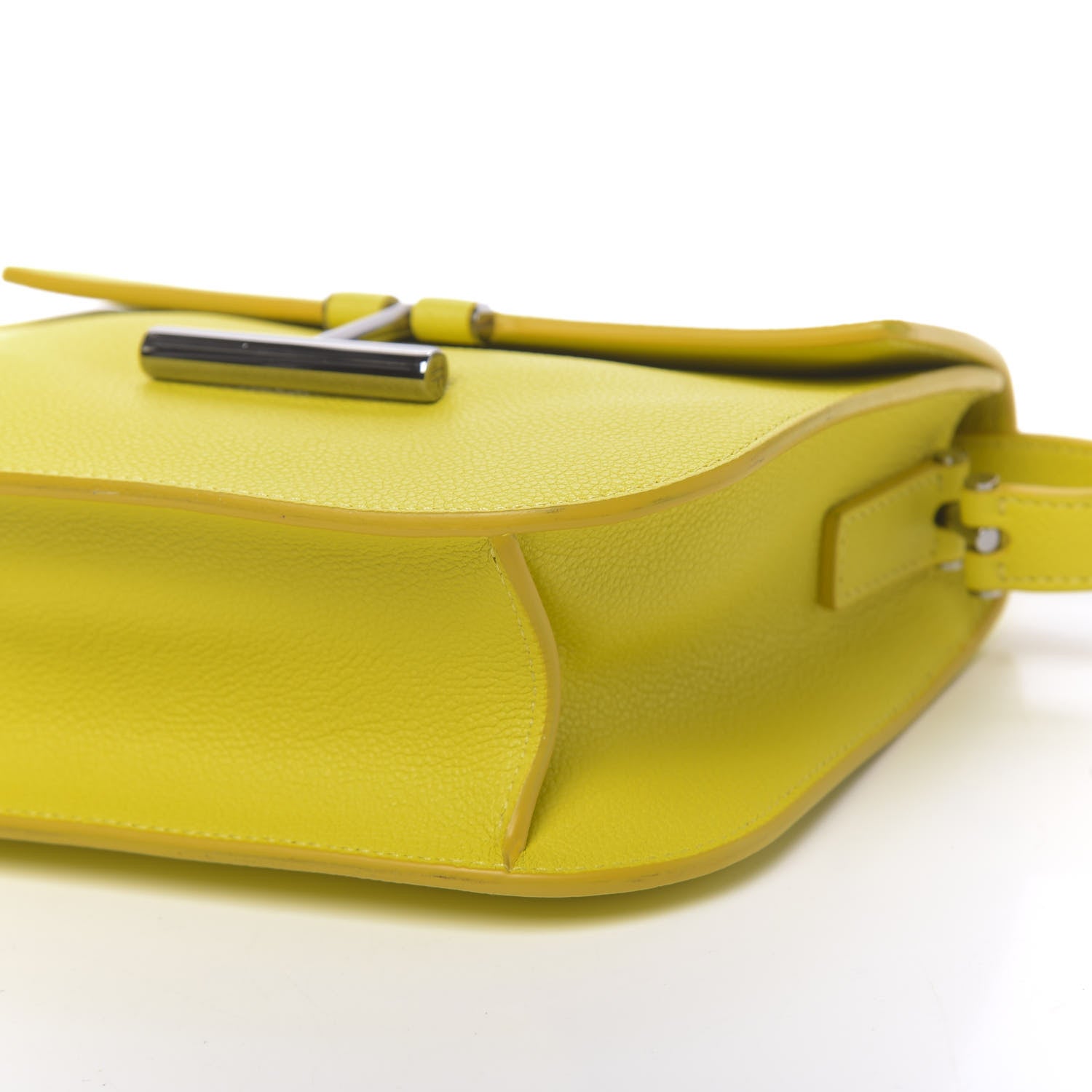 Tom Ford Calfskin Mini T Clasp Tara Crossbody Bag Yellow 8 of 10