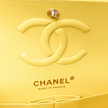 Chanel Caviar Quilted Small Double Flap Light Yellow 6 of 11