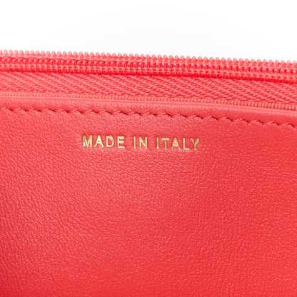 Chanel Lambskin Quilted Wallet On Chain WOC Coral 7 of 12