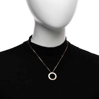 Cartier 18K Pink Gold 3 Diamonds LOVE Pendant Necklace 2 of 5