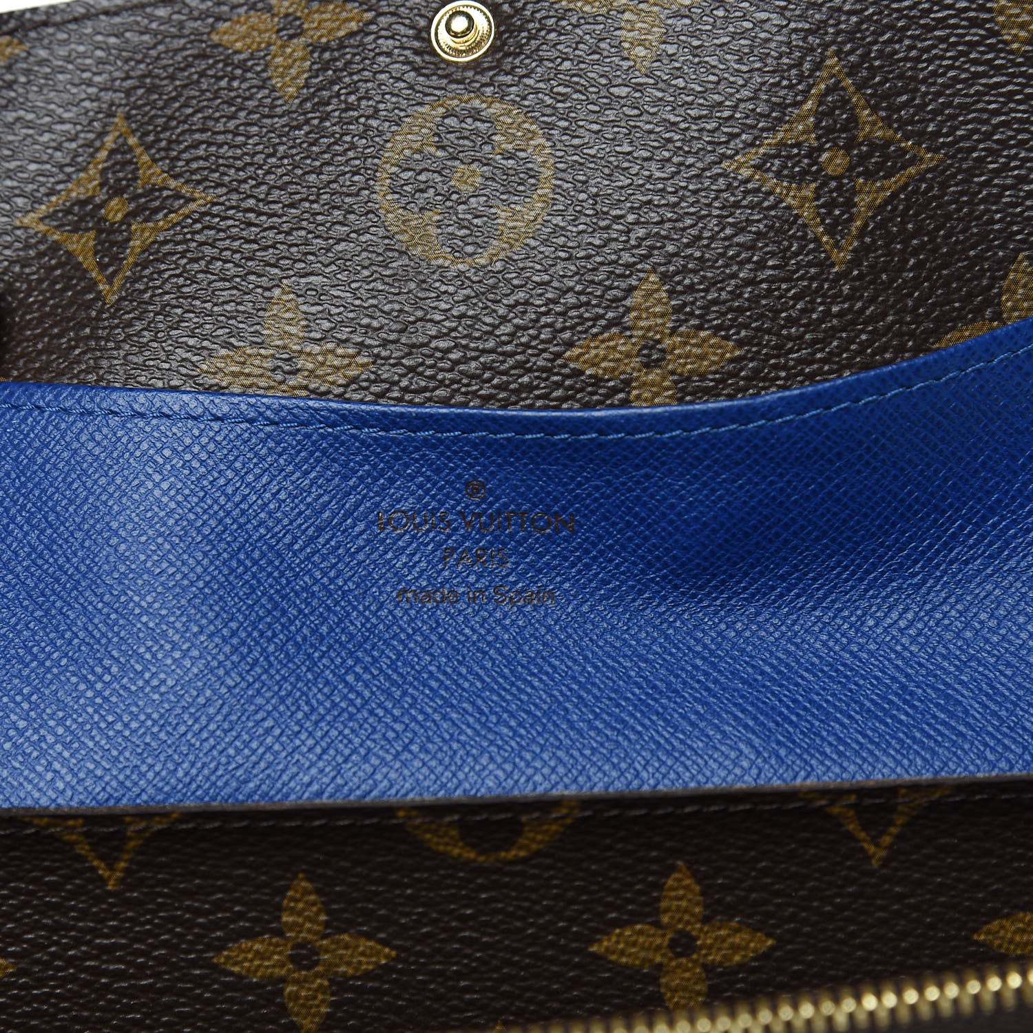 Louis Vuitton Monogram Emilie Wallet Blue 6 of 11