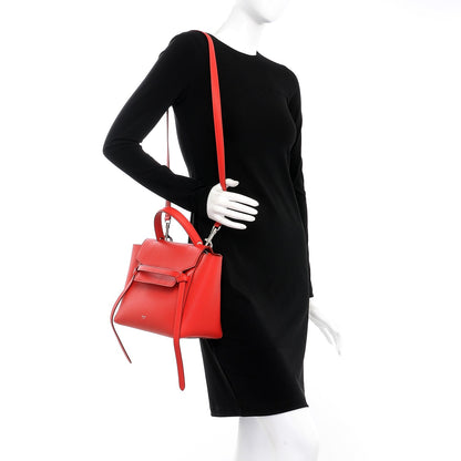 Celine Baby Grained Calfskin Micro Belt Bag Bright Red 2 of 11