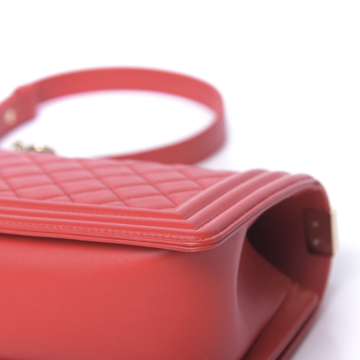 Chanel Lambskin Quilted Medium Boy Flap Red 13 of 13