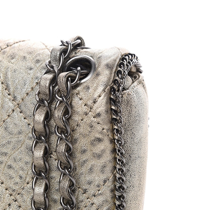 Chanel Distressed Lambskin Medium Leo Lion Flap Metallic 11 of 11