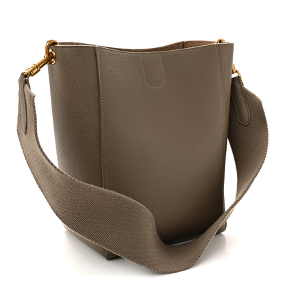 Celine Soft Grained Calfskin Small Sangle Bucket Bag Taupe 3 of 10