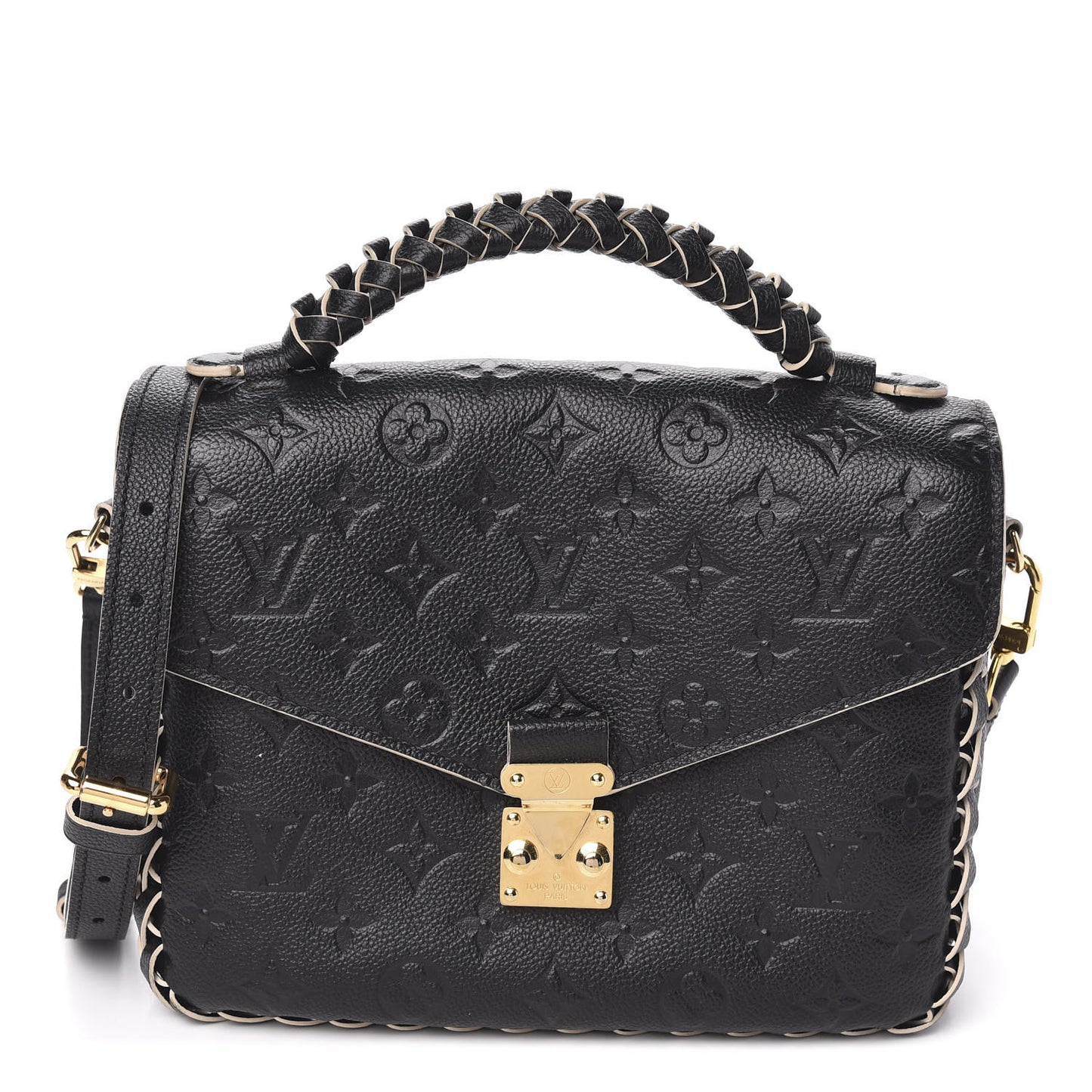 Empreinte Braided Pochette Metis Black