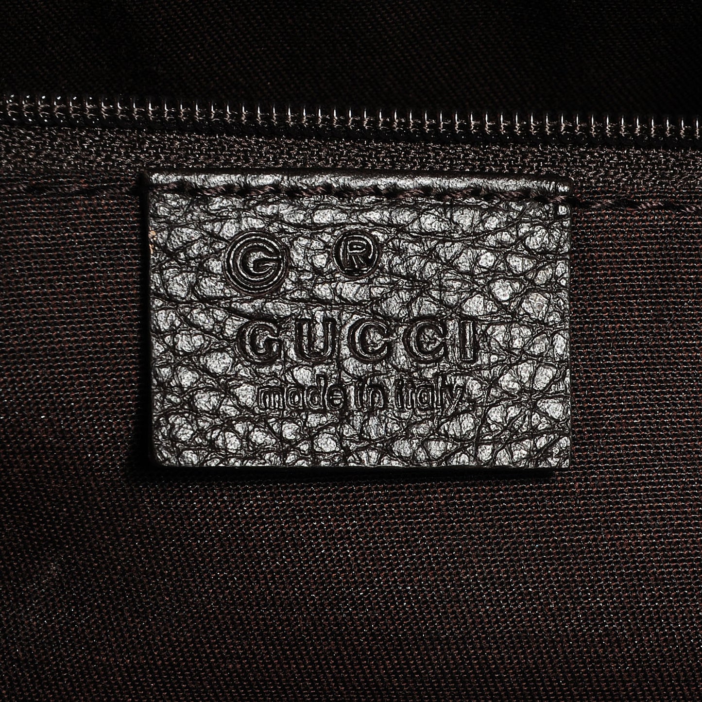Crystal Monogram Tote Brown