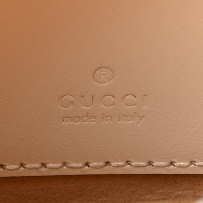 Gucci Calfskin Matelasse Chevron Mini GG Marmont Half Moon Hobo Mystic White 6 of 9