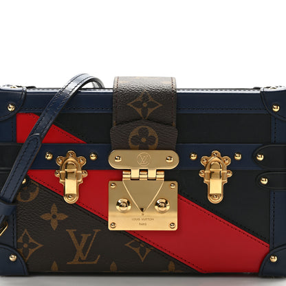 Louis Vuitton LOUIS VUITTON Monogram Malletage Print Petite Malle Marine Rouge 7 of 15
