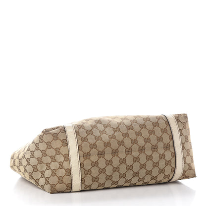 Gucci Monogram Medium New Ladies Web Tote Off White 3 of 11