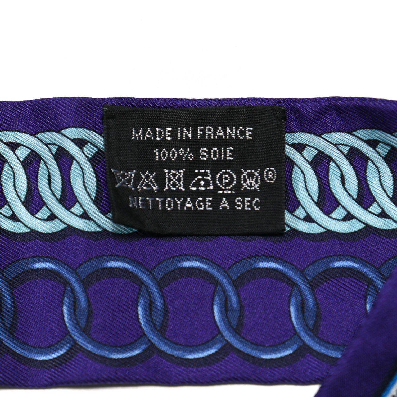 Hermes Silk Maillons Twilly Ultra Violet Cobalt 4 of 5