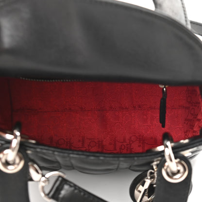 Christian Dior Lambskin Cannage Mini Lady Dior Black 4 of 8
