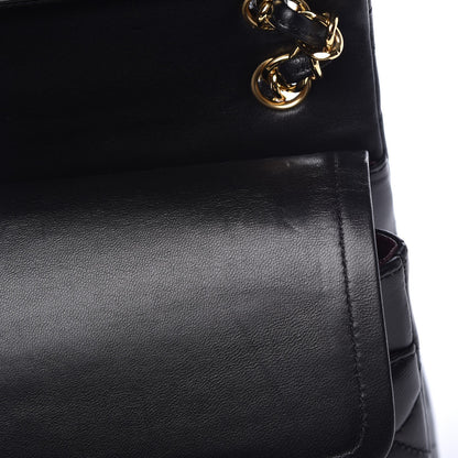 Chanel Lambskin Quilted Jumbo Double Flap Black 11 of 13