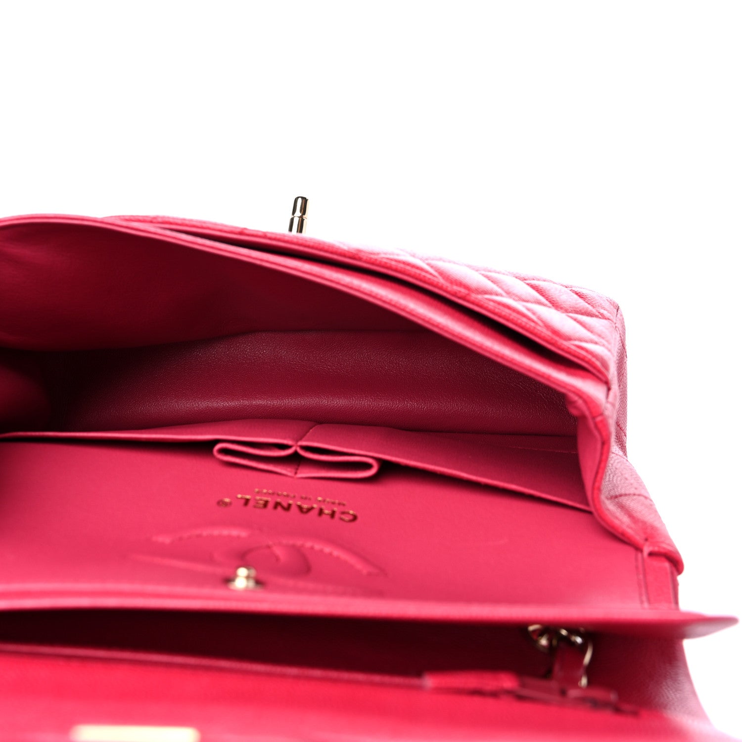 Chanel Caviar Quilted Small Double Flap Dark Pink 4 of 8
