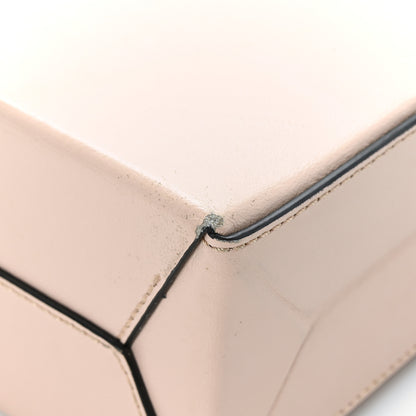 Fendi Vitello Fluffy Logo Small Shopping Bag Rosa Quarzo Black 12 of 12