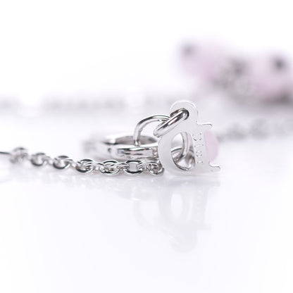 Christian Dior Logo Charms Heart Bracelet Silver 4 of 4