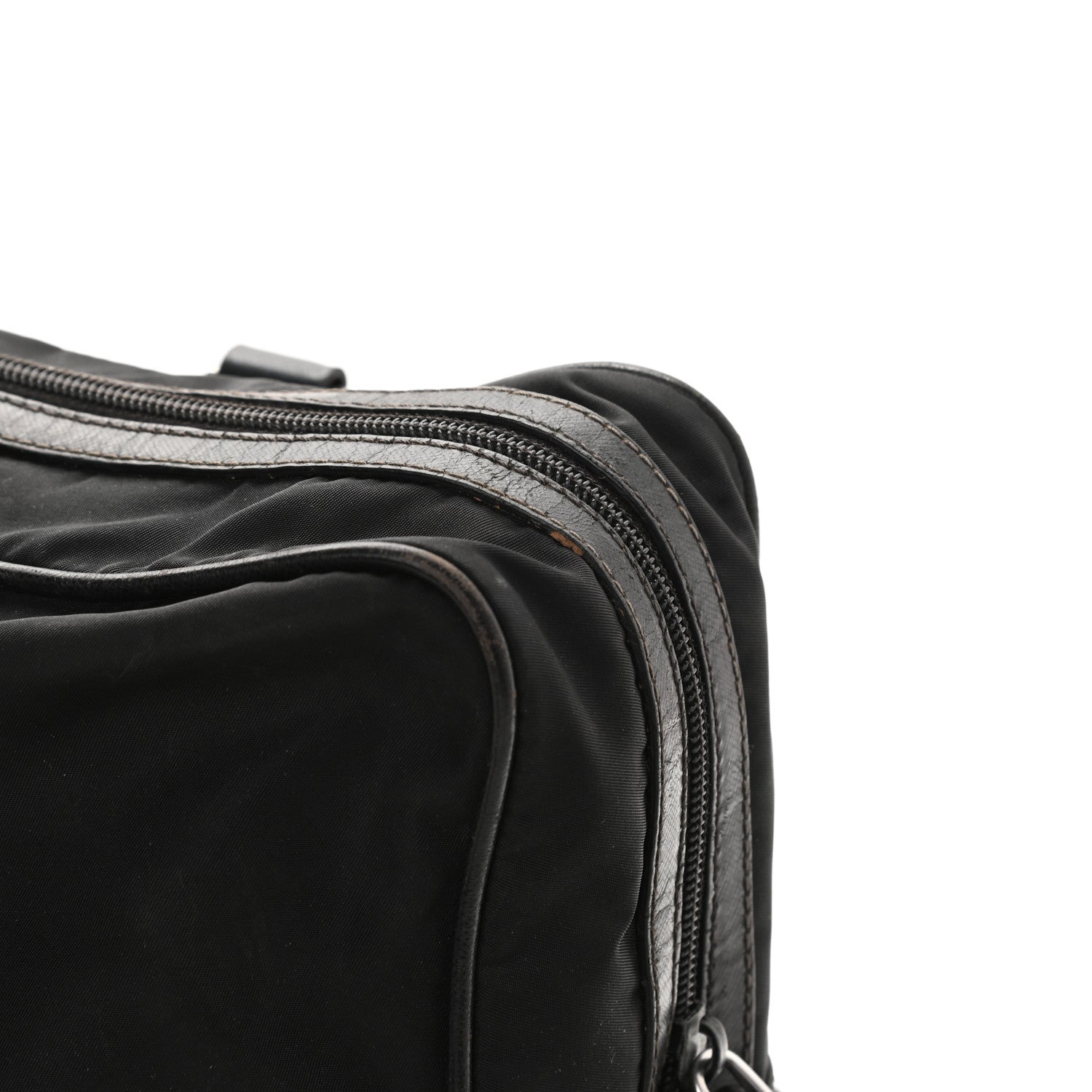 Prada Tessuto Nylon Saffiano Briefcase Nero Black 17 of 20