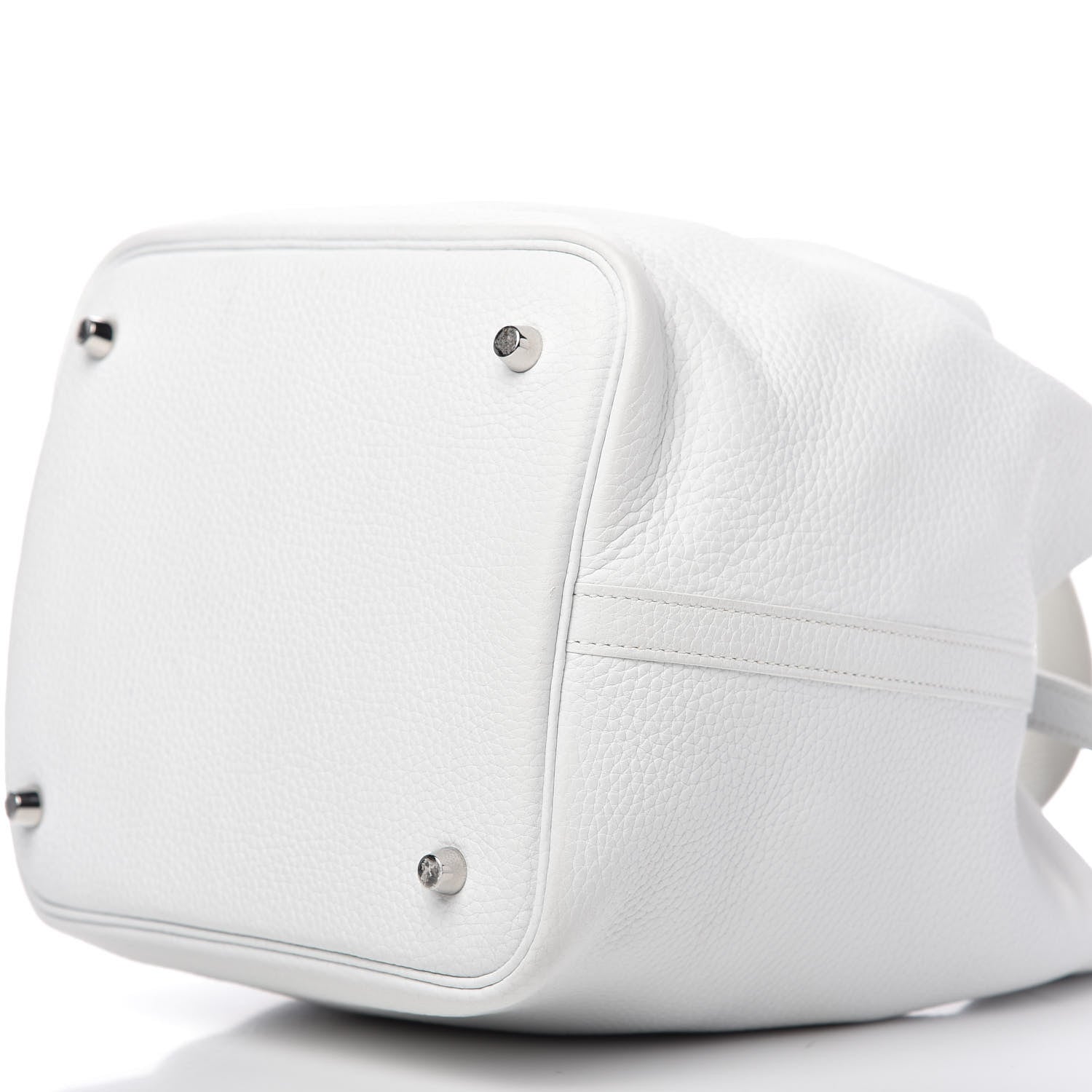 Hermes Taurillon Clemence Picotin 22 MM White 7 of 10