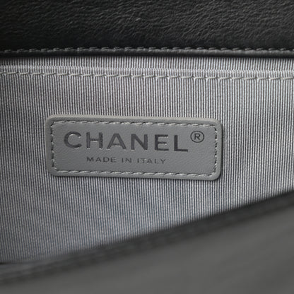 Chanel Calfskin Double Stitch Small Boy Flap Black 6 of 18