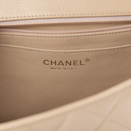 Chanel Caviar Quilted Jumbo Single Flap Beige Clair 5 of 15