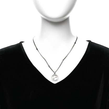 Gucci Sterling Silver Interlocking G Pendant Necklace 2 of 6