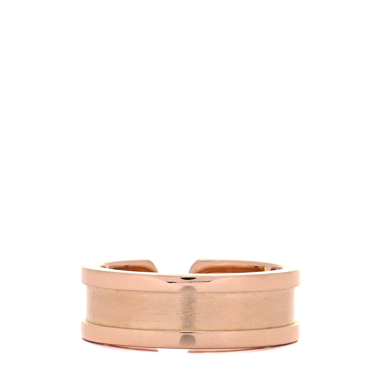 18K Pink Gold 6.5mm C De Cartier Ring 50 5.25