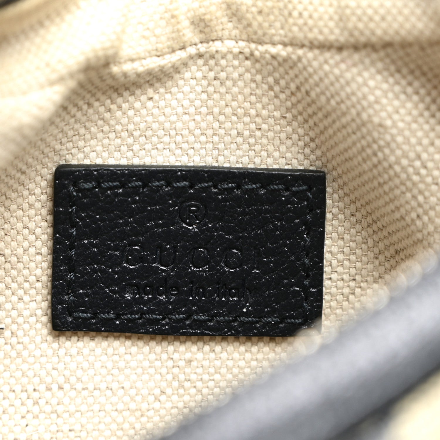 Gucci GG Supreme Monogram Textured Calfskin Web Small Attache Shoulder Bag Beige Blue 6 of 10
