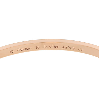 Cartier 18K Pink Gold Small LOVE Bracelet 16 6 of 7