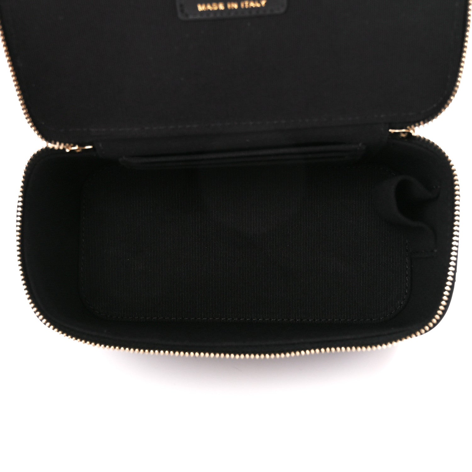 Chanel Lambskin Quilted Small Top Handle Vanity Case With Chain Black 5 of 11