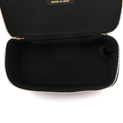 Chanel Lambskin Quilted Small Top Handle Vanity Case With Chain Black 5 of 11