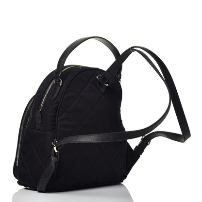 Prada Nylon Tessuto Impuntu Quilted Backpack Black 2 of 9