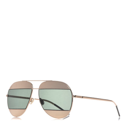 Christian Dior Split 1 Aviator Sunglasses Gold 1 of 8