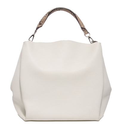 Louis Vuitton Veau Cachemire Python Babylone MM White 1 of 7