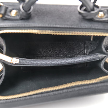 Chanel Caviar Quilted Medium CC Filigree Vanity Case Black 5 of 9