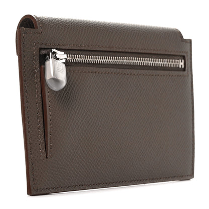 Hermes Epsom Kelly Pocket Compact Wallet Etain 5 of 18