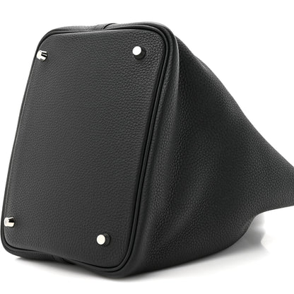 Hermes Taurillon Clemence Picotin Lock 22 MM Black 9 of 11