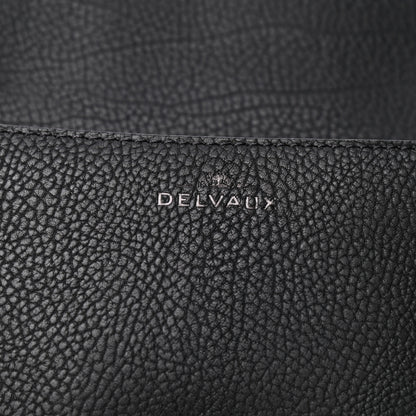 Delvaux Crispy Calfskin Mini Le Mutin Saddle Bag Black 6 of 9
