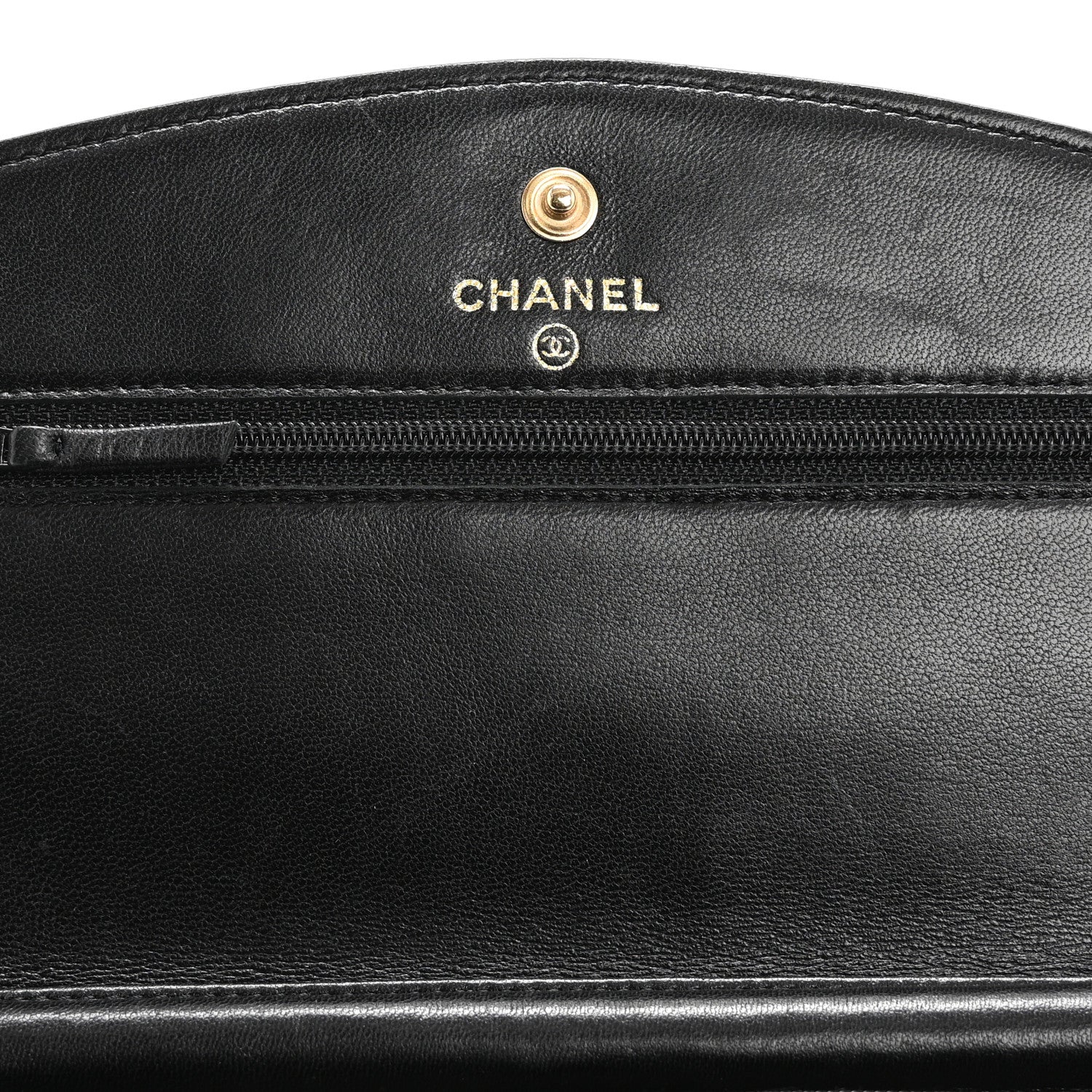 Chanel Caviar Timeless CC Wallet on Chain WOC Black 12 of 16
