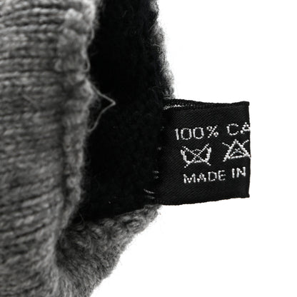 Chanel Cashmere CC Gloves Black Grey 5 of 6