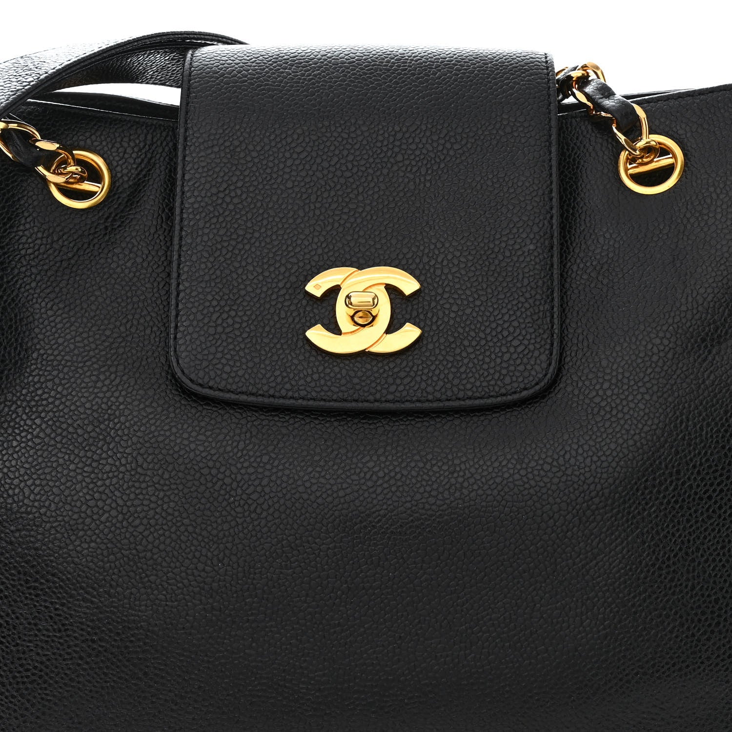 Chanel Caviar Shoulder Bag Black 10 of 15