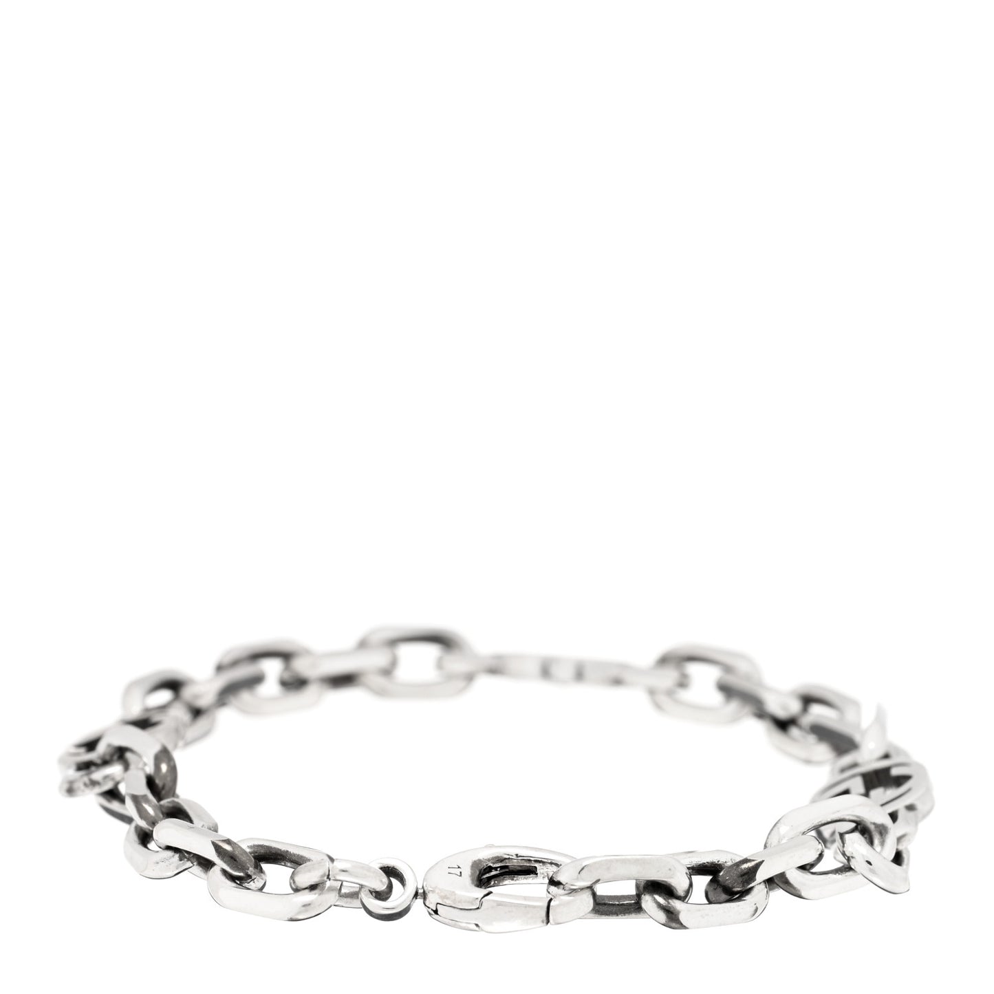 Sterling Silver Narrow Interlocking G Link Bracelet
