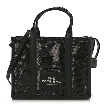 Marc Jacobs Sequin Small The Tote Bag Black 1 of 8