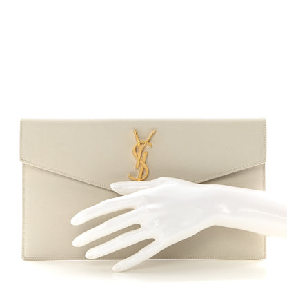 Saint Laurent Grain De Poudre Uptown Pouch Crema Soft 2 of 8