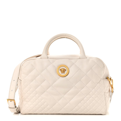 Versace Nappa Quilted Icon Bowler White 1 of 18
