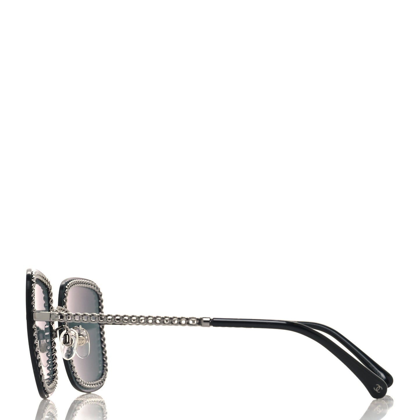 Square Removable Chain Sunglasses 4244 Black